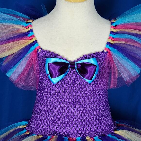 BLACK FRIDAY SALE - TuTu Dress Hi-Lo Lined Bodice Size 6 - 8 youth NWT Handmade - Picture 9 of 10